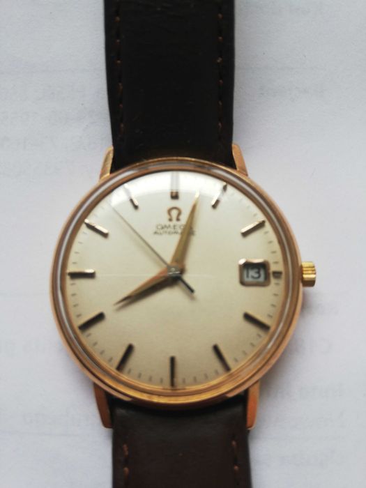 Omega Automatic złoty 18K zegarek męski