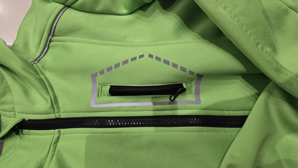 Zielony softshell 134 140