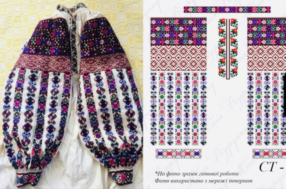 Вишиванка (заготовка) на домотканному полотні