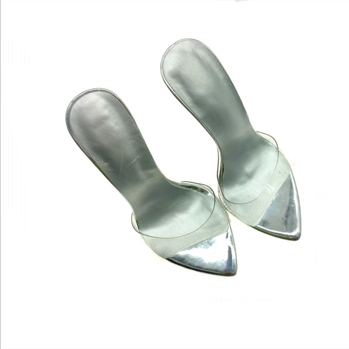 Sandalias / Mules transparentes de salto alto
