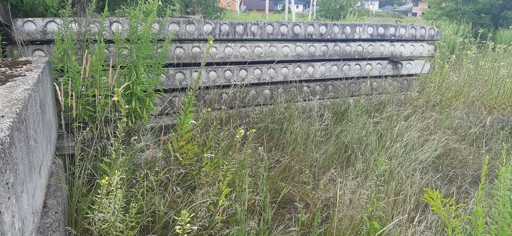 Плити перекриття 6.30 Плити перекриття 6 метрові. Є посилені.