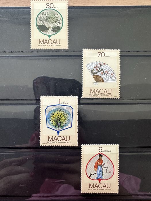 Selos Leques da Regiao 1987 - Macau