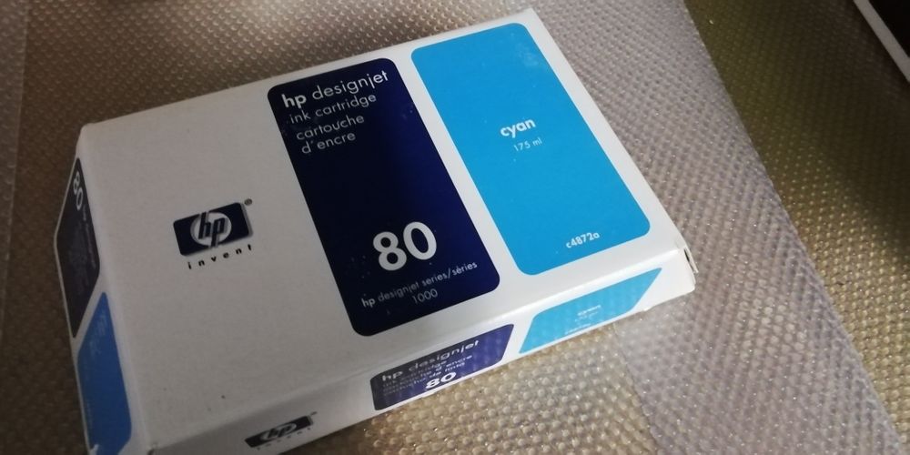 HP 80 Ink Cartridges for Designjet 15, 44, 45, and 78 Inkjet Printers – Original, Brand New64552979123201122