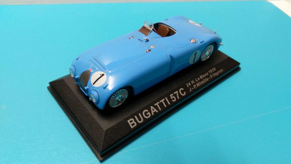 Bugatti 57C #1: Vencedor 24h Le Mans 1939 - Altaya/IXO escala 1/43