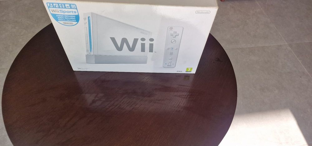 Wii branca com 1 comando