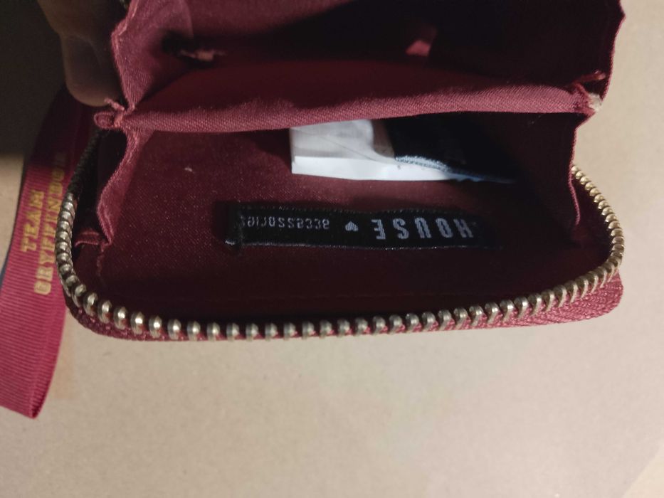 stary portfel harry potter gryffindor czerwony