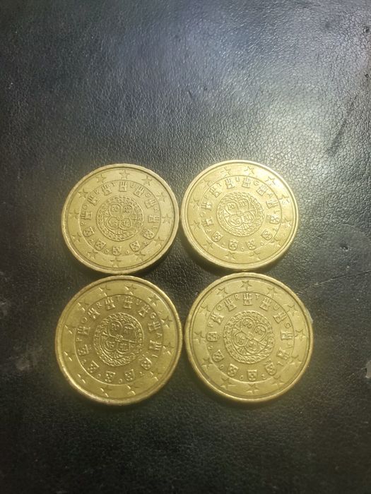 4 Moedas 10 centimos 2002!!!
