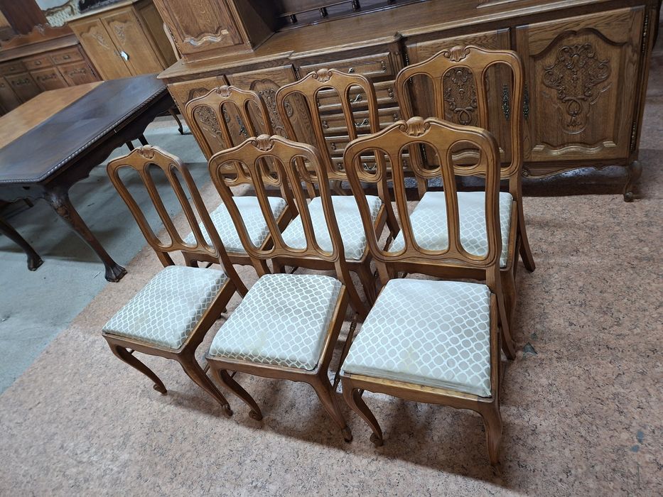 Krzesła ludwikowskie komplet 6 szt