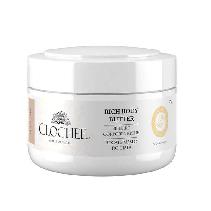 Clochee Simply Organic bogate masło do ciała Mango 250ml