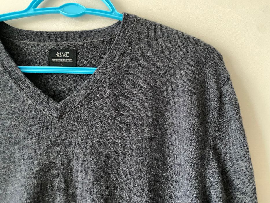 Sweter 100 % wełna merino * rozm L * mięciutki