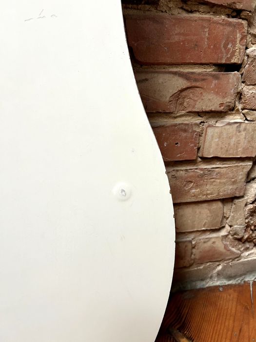 Blat IKEA o niestandardowym kształcie – biały, 150 cm, solidny