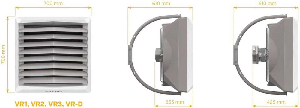Nagrzewnica wodna VTS Volcano VR2 AC 8-50 kW + konsola + sterownik