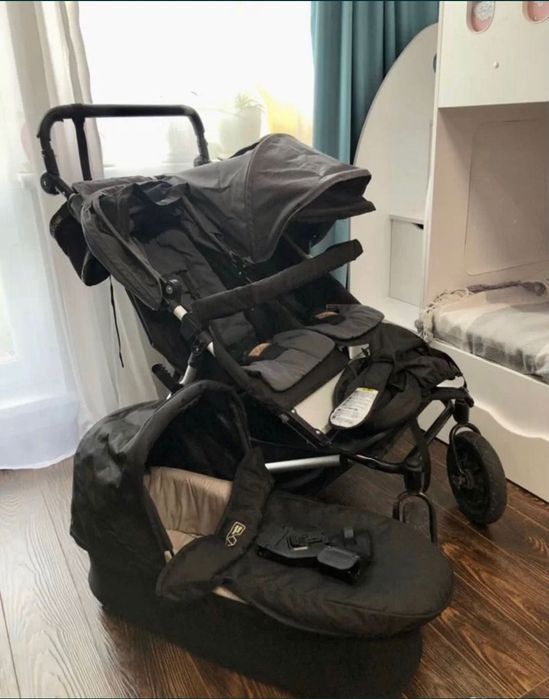 Коляска 3в1 для двойни,погодок Mountain Buggy Duet/Отличное состояние!