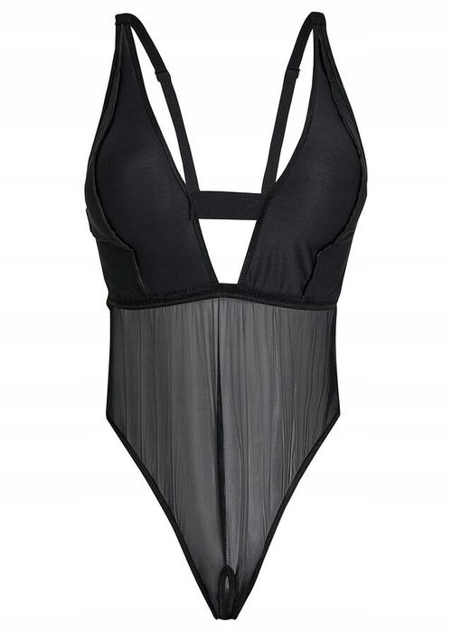 Venus body siateczkowe ze stringami ouvert z efektem wetlook r.32/34