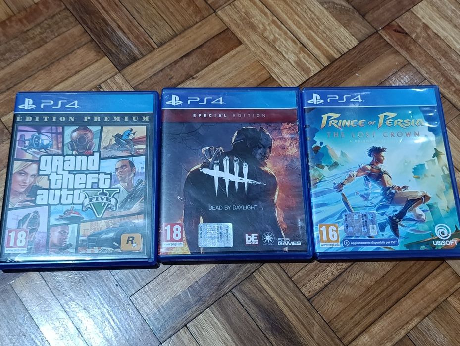 GTA V + Dead by Daylight + Prince of Persia Ps4