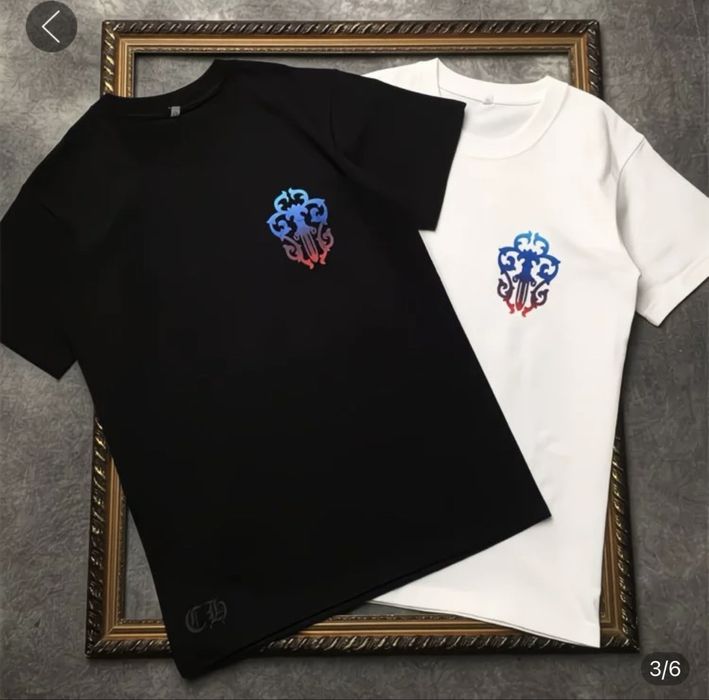 Футболка Chrome Hearts чорна і біла