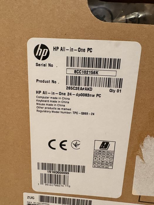 Komputer HP AiO 24 Ryzen5/8GB/512SSD