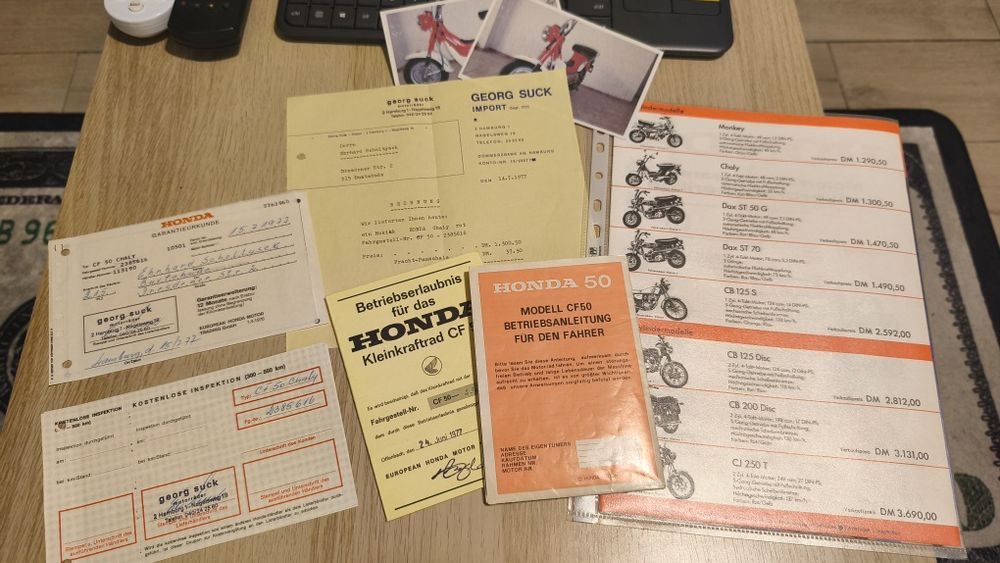 Honda Chaly Monkey 50ccm przebieg 1199km 1977r Motorynka fax  Jdm