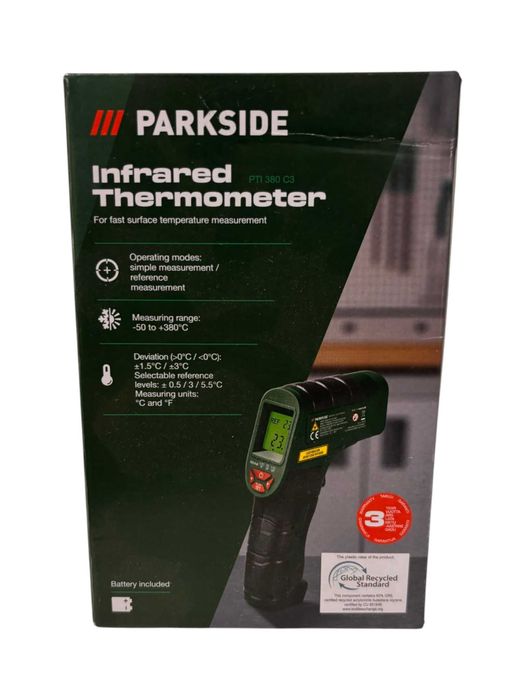 Termometr Pirometr PARKSIDE PTI380 C3 - Jak nowy