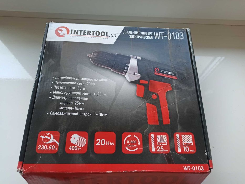 Дрель шуруповерт НОВА электрическая 400 Вт INTERTOOL БЕЗКОШТОВ ОЛХдост