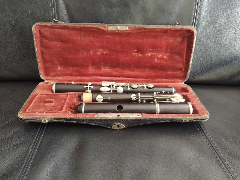 RESERVADA Flauta transversal madeira  ébano. 4 partes Estojo original