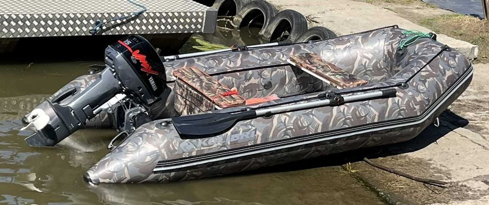 Ponton Kolibri KM-330D LIMITED z kilem,  Yamaha 15 HP