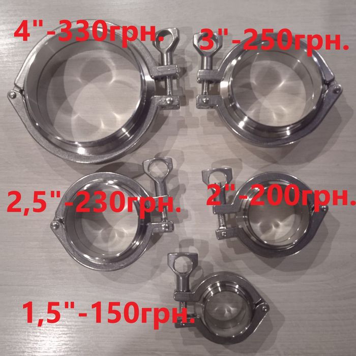 Диоптр 160мм и 350мм под кламповое соединение 2" (,1,5", 2,5",3",4")