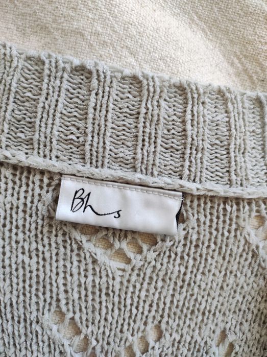 Ażurowy sweter narzutka Bhs 38 M