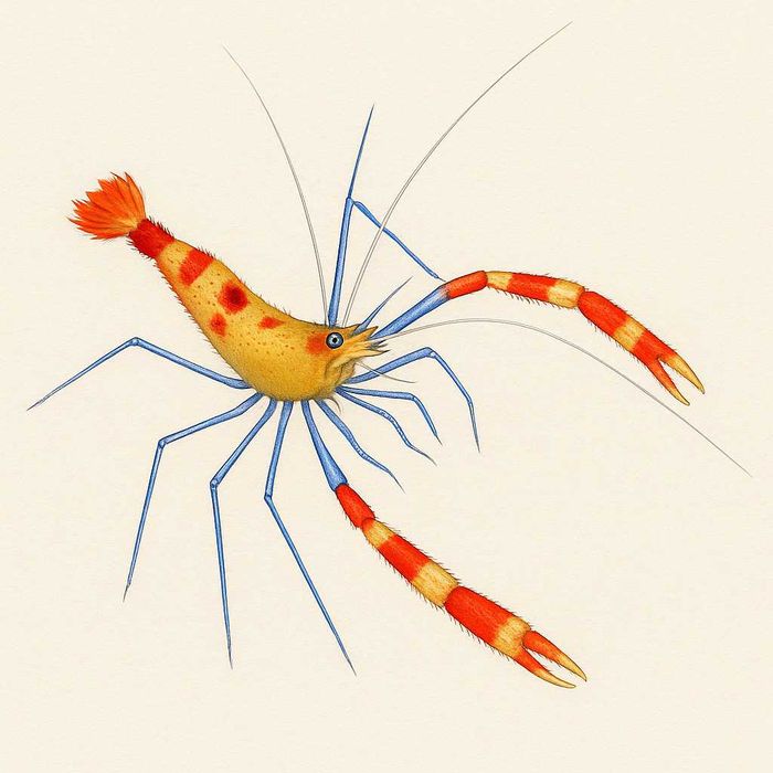 Stenopus cyanoscelis - krewetka - akwarium morskie