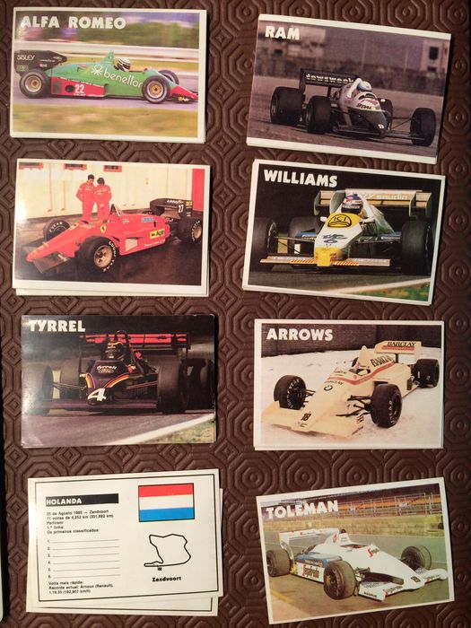 Calendários Formula 1 1985