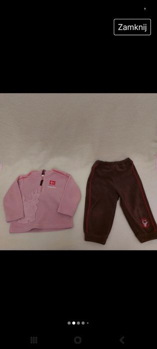 Dres świąteczny niemowlęcy C&A komplet zimowy Gwiazdka Święta Renifer