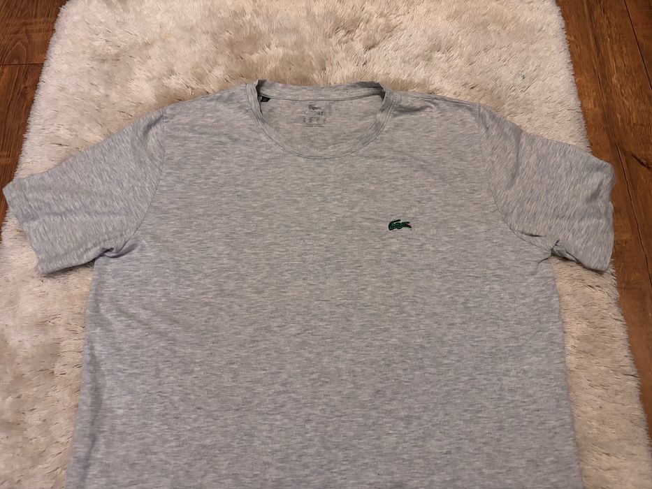 Szara koszulka tahirt Lacoste