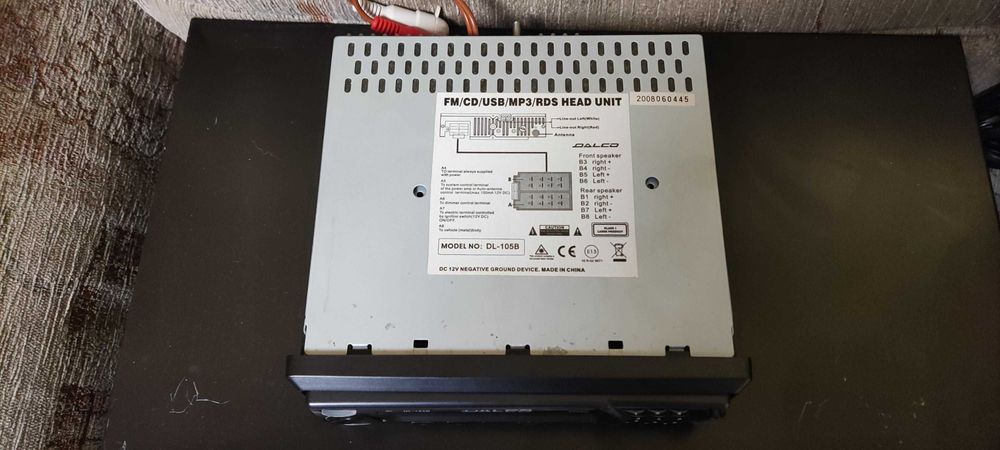 Radio 4x40W AUX / USB / SD / MMC / 2RCA - Sub MP3