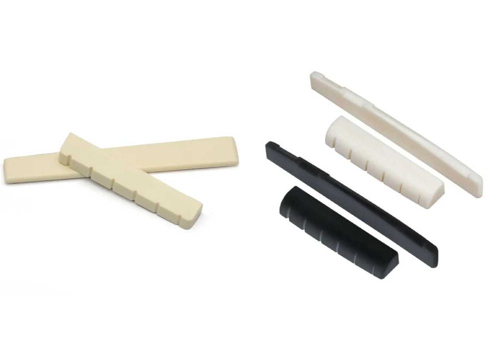 Порожек и седло для классической или акустической гитары (АБС-пластик)