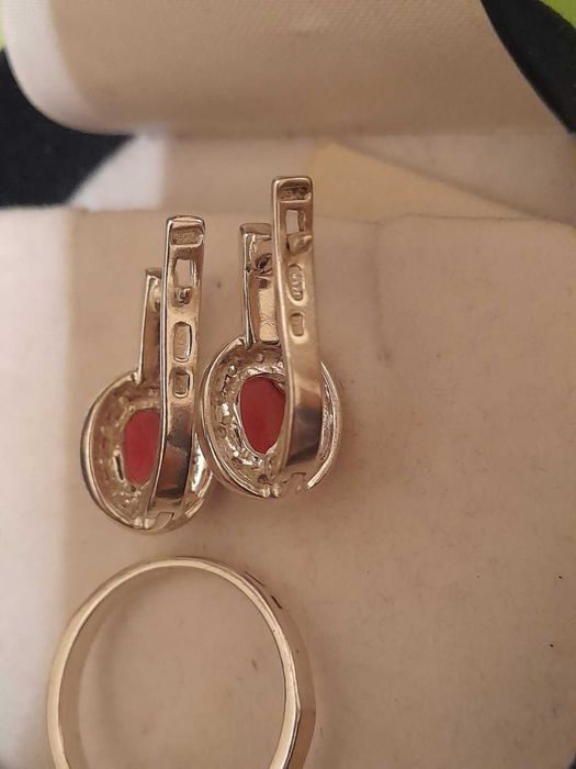 Набор Кольцо+серьги , серебро 925 проба