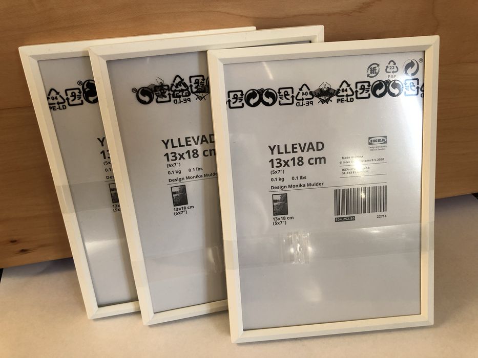 3 ramki Ikea Yllevad 13x18 cm