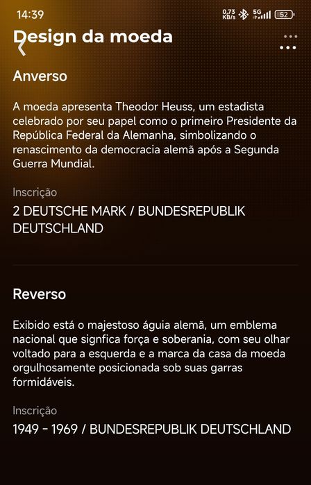 Moeda antiga de Alemanha