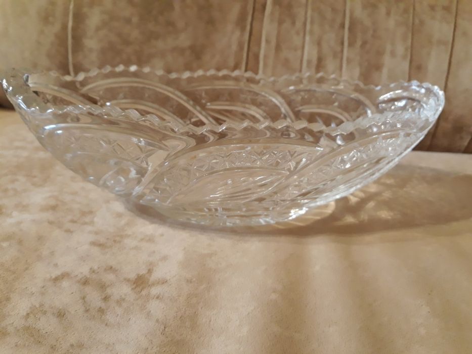 Салатница, конфетница хрустальная