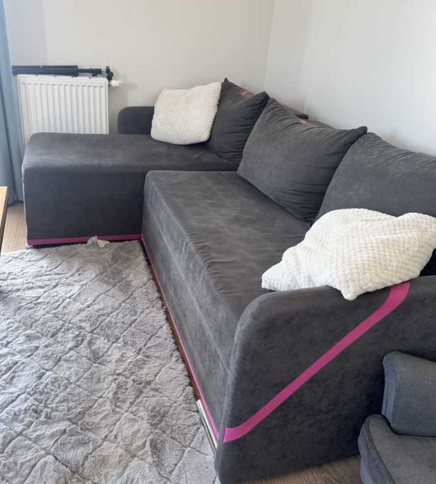 Narożnik rozkładany z funkcją spania - możliwy transport