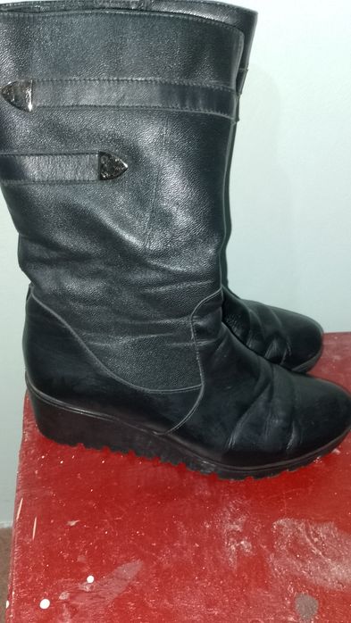 Чобітки шкіряні, зимові