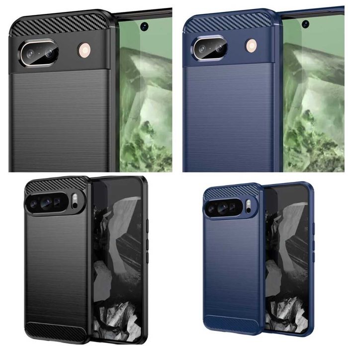 Противоударный чехол накладка Google Pixel 8A 9 9 Pro карбон 2 цвета