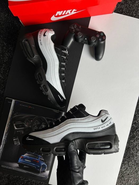 SALE! Nike Air Max 95 Black White 41 42 43 44 45 найк аір макс