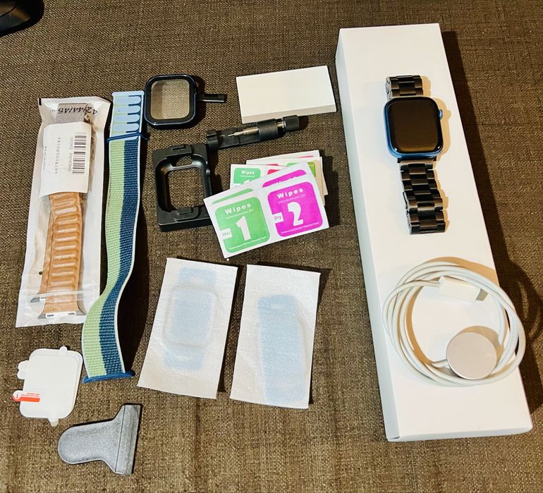 Apple watch series 7 de 45mm impecavel sem riscos