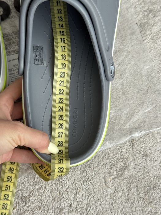 Сабо Crocs Bayaband M11 29,0 см сірі крокси чоловічі шльопанці 45 р