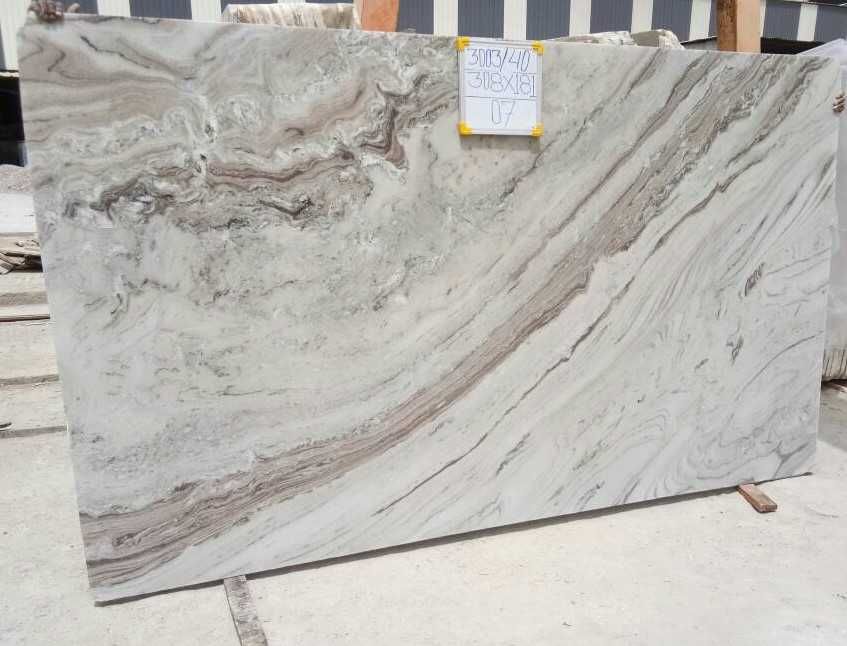 Blaty kuchenne i łazienkowe, schody, parapety indyjski marmur CARRARA WHITE i BRUNO WHITE gr.3cm faktura polerowana