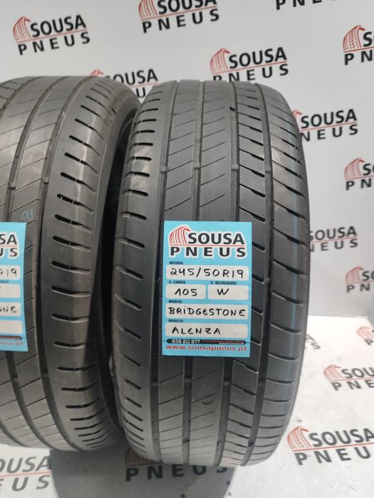 2 pneus semi novos 245-40R19 Bridgestone - Oferta da Entrega