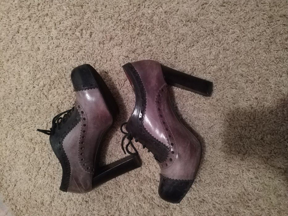 Botins, Botas em Pele Tosca Blue Shoes n.40