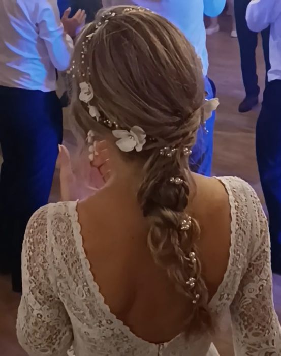 Wianek Noelia z kwiatami Cudne Wianki