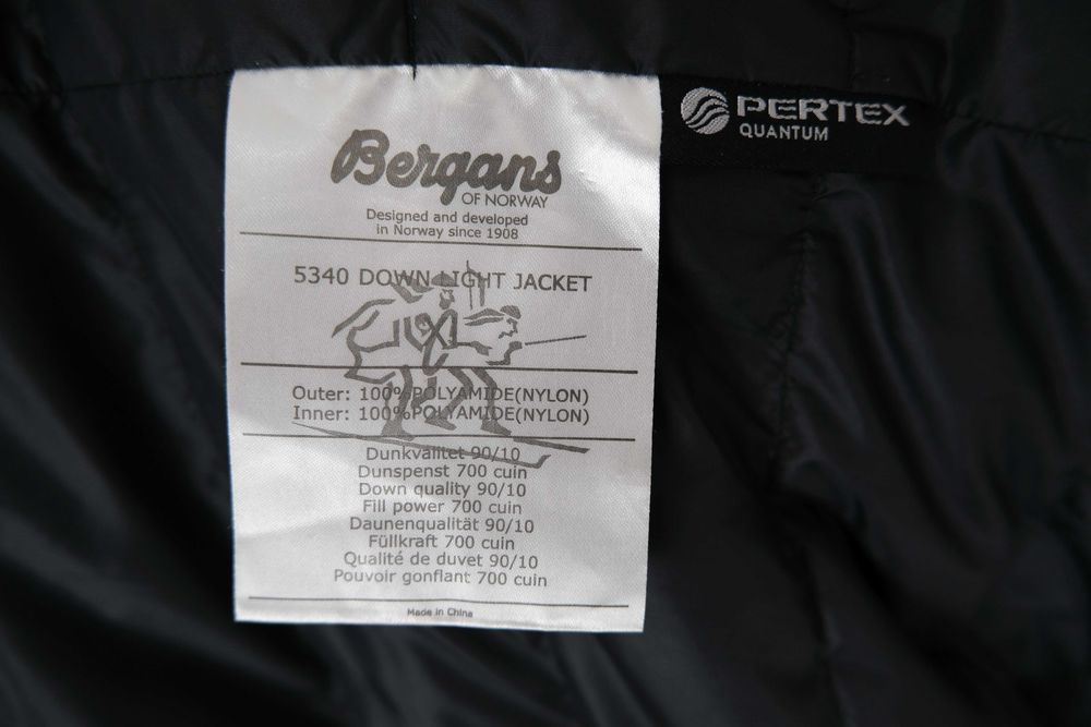 Bergans  5340 down light jacket 700 pertex męska kurtka r XL