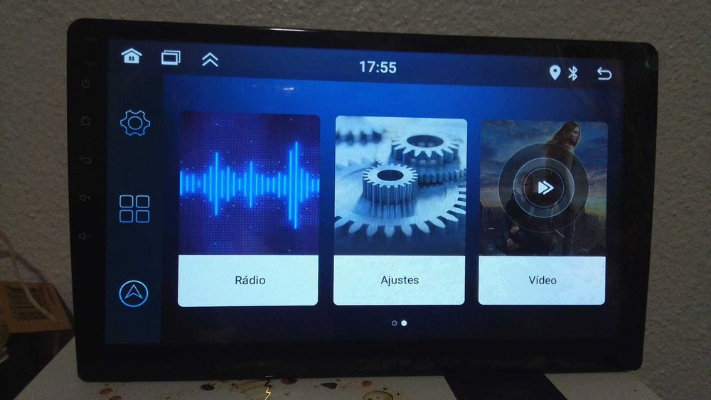 Rádio Android 2DIN 11” – Novo – GPS + Câmara – 2GB/64GB
